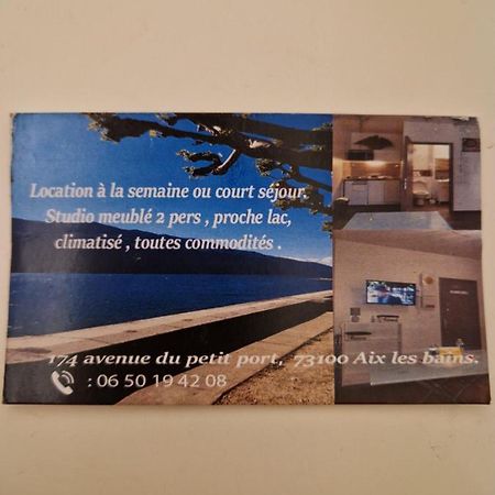 Studio Meuble Au Rdc , Proche Lac Aix-les-Bains Exterior foto